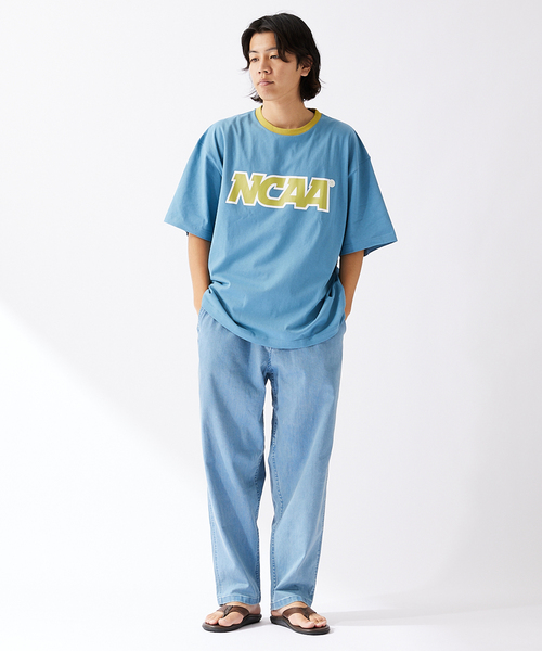 NCAA(エヌシーエーエー)の「【NCAA×JOURNAL STANDARD】別注 プリントロゴTシャツ(Tシャツ/カットソー・メンズ・ホワイト/ネイビー/グレー/ライトイエロー/コバルトブルー・MEDIUM/LARGE)」の15枚目の写真