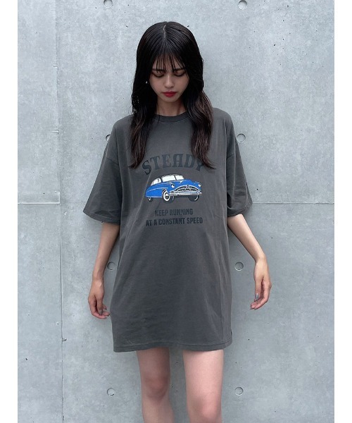 ENVYM（アンビー）の「ピグメントＢｉｇＴｅｅ（Tシャツ/カットソー・レディース・ホワイト/ブラック/ベージュ・FREE）」の20枚目の写真