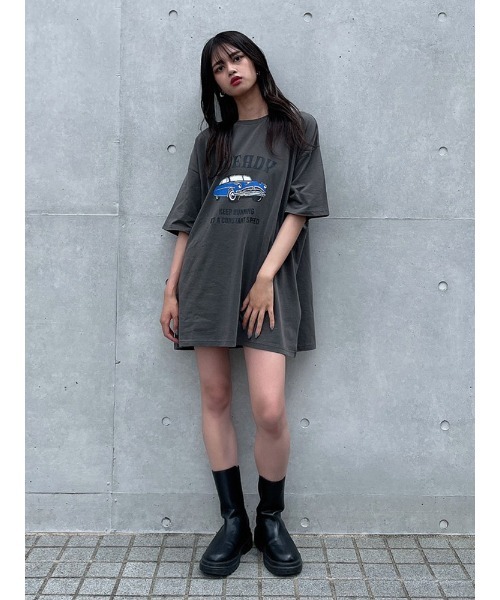 ENVYM（アンビー）の「ピグメントＢｉｇＴｅｅ（Tシャツ/カットソー・レディース・ホワイト/ブラック/ベージュ・FREE）」の17枚目の写真