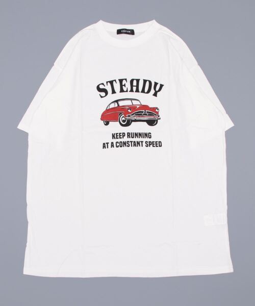 ENVYM（アンビー）の「ピグメントＢｉｇＴｅｅ（Tシャツ/カットソー・レディース・ホワイト/ブラック/ベージュ・FREE）」の6枚目の写真