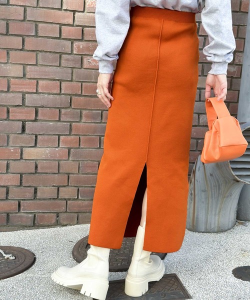 セール】【mily bilet】レディな華奢感。2wayスリット入りハイウエスト