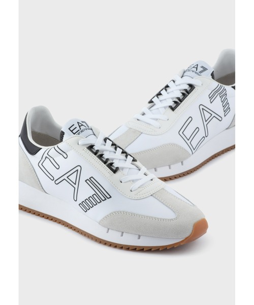 EMPORIO ARMANI EA7（エンポリオアルマーニイーエーセブン）の「【エンポリオ アルマーニ EA7】ニューバスケット スニーカー（スニーカー・メンズ・ブラック/ブラック×ゴールド/ブラック×ホワイト・9.5/8.5/10/9/8/7.5/7/4/11/6.5/10.5/5/4.5/5.5/6）」の3枚目の写真