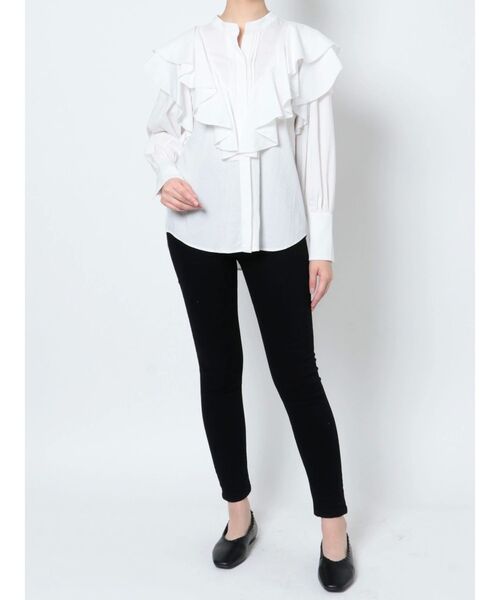 LAGUNAMOON（ラグナムーン）の「フリルピンタックデザインブラウス（シャツ/ブラウス・レディース・ホワイト/ブラック/ピンク・FREE）」の16枚目の写真