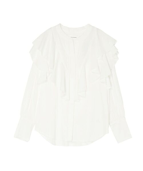 LAGUNAMOON（ラグナムーン）の「フリルピンタックデザインブラウス（シャツ/ブラウス・レディース・ホワイト/ブラック/ピンク・FREE）」の9枚目の写真