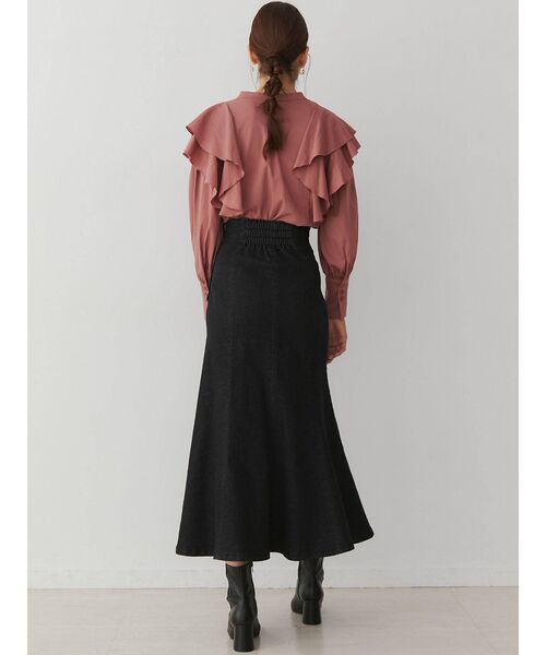 LAGUNAMOON（ラグナムーン）の「フリルピンタックデザインブラウス（シャツ/ブラウス・レディース・ホワイト/ブラック/ピンク・FREE）」の21枚目の写真