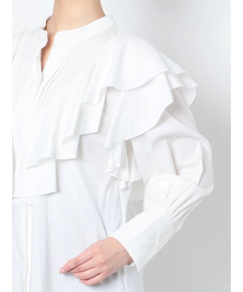 LAGUNAMOON（ラグナムーン）の「フリルピンタックデザインブラウス（シャツ/ブラウス・レディース・ホワイト/ブラック/ピンク・FREE）」の19枚目の写真