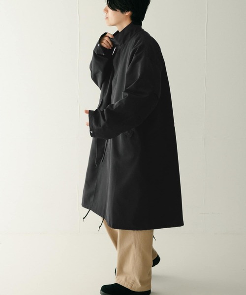 ITEMS URBANRESEARCH（アイテムズ アーバンリサーチ）の「オーバーサイズ モッズコート（モッズコート・メンズ・ブラック/グレー/カーキ・MEDIUM/LARGE）」の21枚目の写真