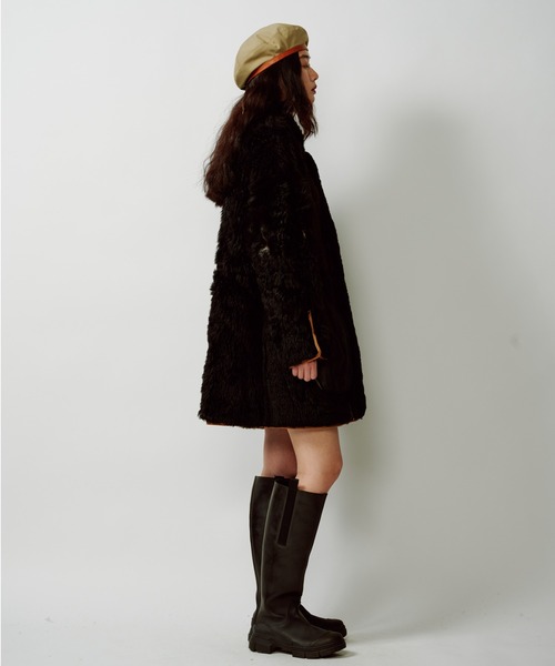 La Maison de Lyllis（メゾンドリリス）の「La Maison de Lyllis/ラ メゾン ド リリス/TIKA（ハンチング/ベレー帽・レディース・ブラック/ベージュ・FREE）」の3枚目の写真