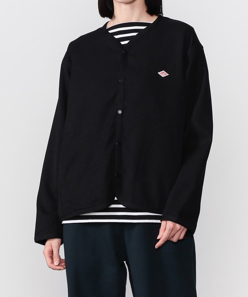 DANTON(ダントン)の「DANTON | シャツカーディガン WOMEN(カーディガン/ボレロ・レディース・ブラック/アイボリー/グレー・38/36)」の3枚目の写真