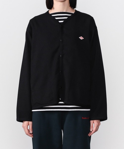 DANTON(ダントン)の「DANTON | シャツカーディガン WOMEN(カーディガン/ボレロ・レディース・ブラック/アイボリー/グレー・38/36)」の6枚目の写真