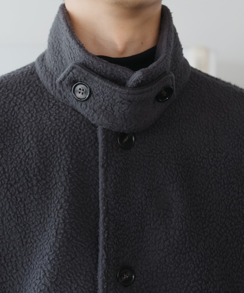 Etrarium ボアブルゾン　ブラックグレー セール】ベルテッドボアブルゾン（ブルゾン）｜epnok（エプノック）の