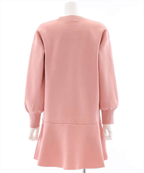 clear（クリア）の「ボトムフレアミニニットワンピース（ワンピース・レディース・ブラック/ピンク/アイボリー・F）」の7枚目の写真