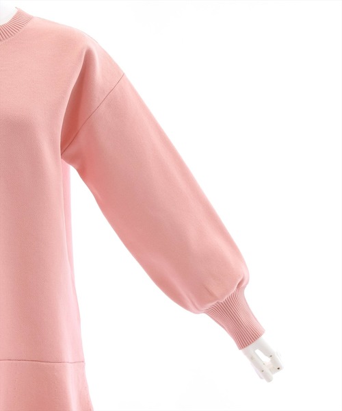 clear（クリア）の「ボトムフレアミニニットワンピース（ワンピース・レディース・ブラック/ピンク/アイボリー・F）」の9枚目の写真