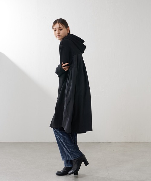 Lui's（ルイス）の「バックプリーツフーディープルオーバー（Tシャツ/カットソー・レディース・ブラック/グレー・FREE）」の9枚目の写真