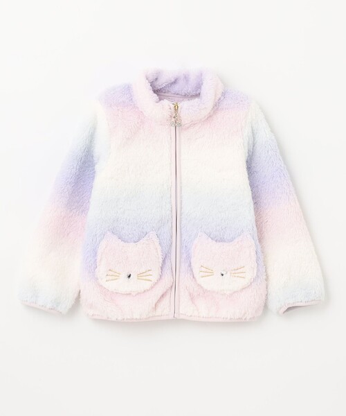 ANY（エニィ）の「ネコポケットボアブルゾン（ブルゾン・キッズ・ピンク系/ライトグリーン系/ライラック系/ライラック系1・100/110/120/130）」の18枚目の写真