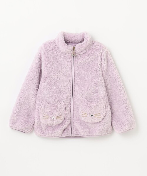 ANY（エニィ）の「ネコポケットボアブルゾン（ブルゾン・キッズ・ピンク系/ライトグリーン系/ライラック系/ライラック系1・100/110/120/130）」の19枚目の写真