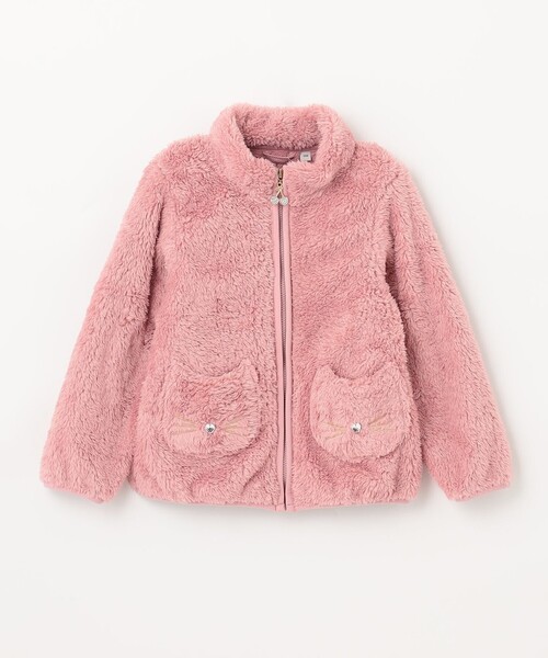 ANY（エニィ）の「ネコポケットボアブルゾン（ブルゾン・キッズ・ピンク系/ライトグリーン系/ライラック系/ライラック系1・100/110/120/130）」の20枚目の写真