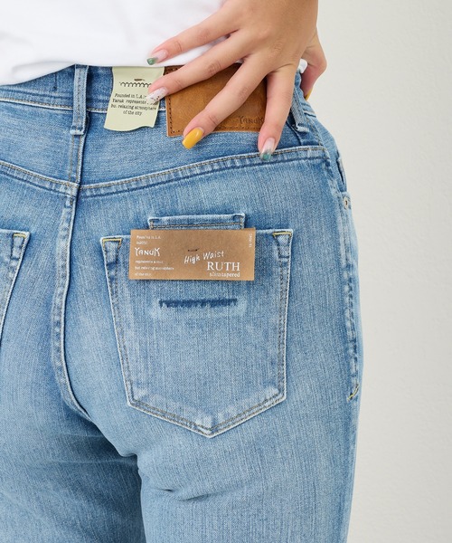 パンツ YANUK High Waist RUTH YANUK（ヤヌーク）の「High Waist RUTH-POW（デニムパンツ