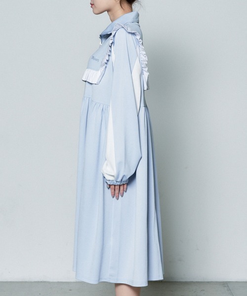 WEGO(ウィゴー)の「Whinny/カリスマニートフリルワンピ(ワンピース・レディース・サックスブルー/ブラック/ネイビー・FREE)」の22枚目の写真