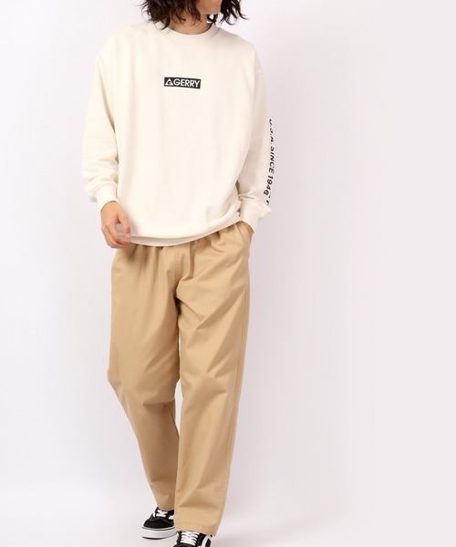 GERRY（ジェリー）の「GERRY 裏毛ロゴバック＆スリーブプリント ビッグシルエット クルーネックプルオーバー（スウェット・メンズ・ホワイト/アッシュグレー/ブラック/ブルー・LL/M/L）」の10枚目の写真