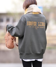 reca | オーバーサイズバッグプリント裏起毛スウェット(スウェット)