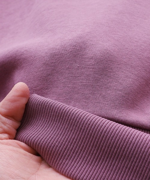 reca(レカ)の「オーバーサイズバッグプリント裏起毛スウェット(スウェット・レディース・ベージュ/パープル/チャコールグレー・FREE)」の18枚目の写真