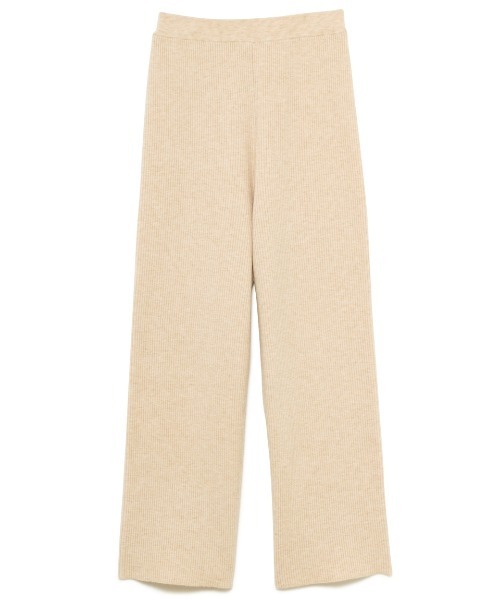 Stylevoice for xxx（スタイルヴォイスフォー）の「リブニットワイドパンツ(セットアップ対応)（その他パンツ・レディース・ライトベージュ/ブラック・FREE）」の18枚目の写真