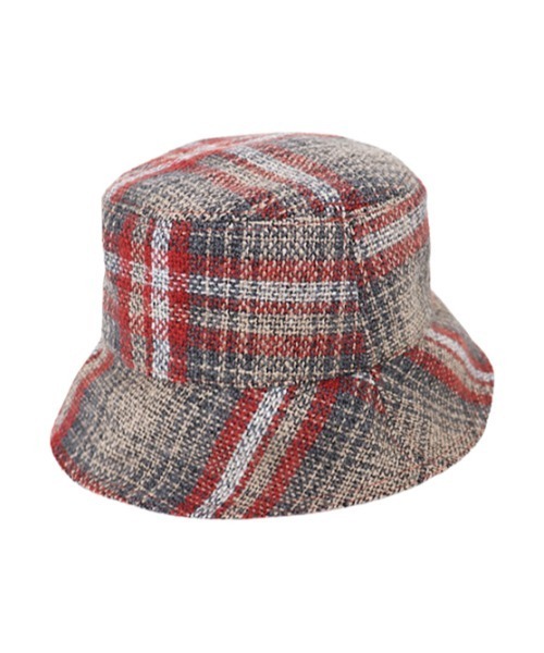 AMAIL(アマイル)の「Check bucket hat(ハット・レディース・レッド/ブラック・FREE)」の9枚目の写真