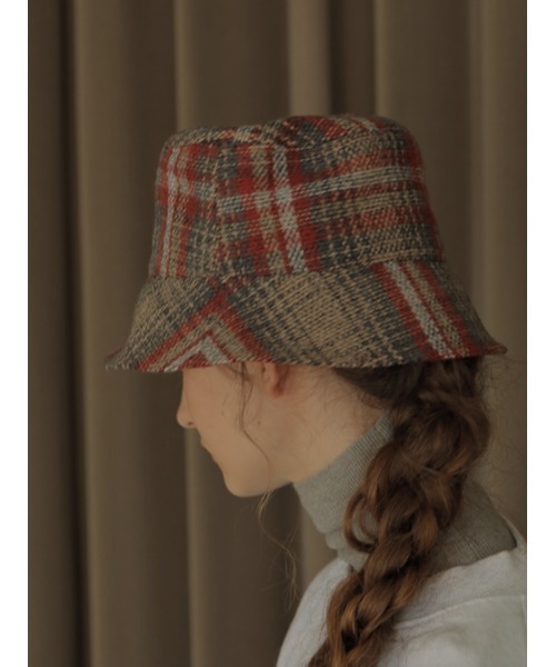 AMAIL(アマイル)の「Check bucket hat(ハット・レディース・レッド/ブラック・FREE)」の7枚目の写真