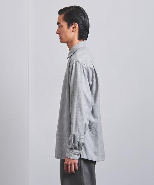 UNITED ARROWS(ユナイテッドアローズ)の「フランネル レギュラーカラーシャツ(シャツ/ブラウス・メンズ・ライトグレー/ネイビー/オフホワイト・M/L/XL/S)」の5枚目の写真