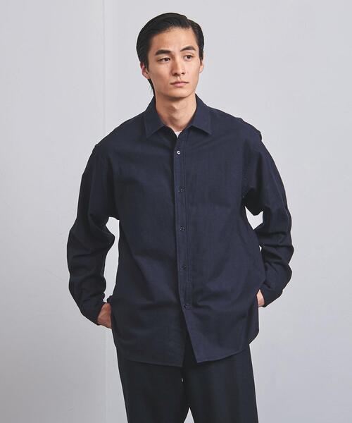 UNITED ARROWS(ユナイテッドアローズ)の「フランネル レギュラーカラーシャツ(シャツ/ブラウス・メンズ・ライトグレー/ネイビー/オフホワイト・M/L/XL/S)」の11枚目の写真