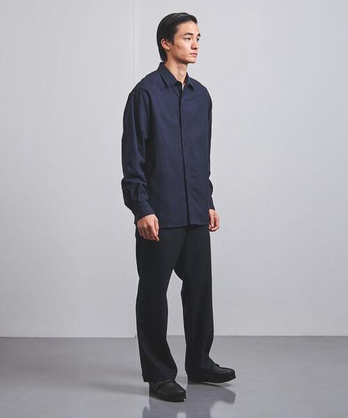 UNITED ARROWS(ユナイテッドアローズ)の「フランネル レギュラーカラーシャツ(シャツ/ブラウス・メンズ・ライトグレー/ネイビー/オフホワイト・M/L/XL/S)」の12枚目の写真