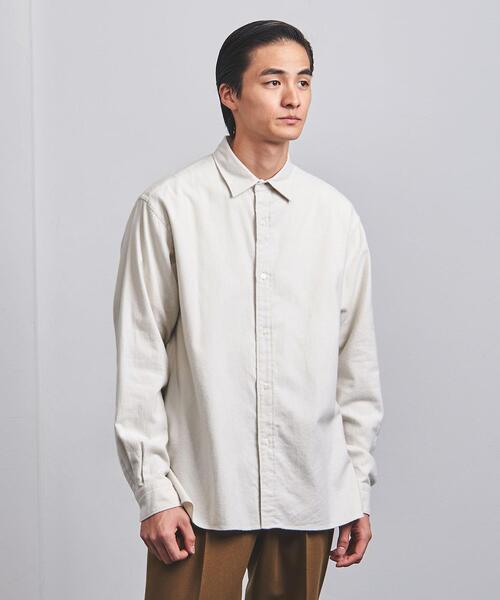 UNITED ARROWS(ユナイテッドアローズ)の「フランネル レギュラーカラーシャツ(シャツ/ブラウス・メンズ・ライトグレー/ネイビー/オフホワイト・M/L/XL/S)」の15枚目の写真