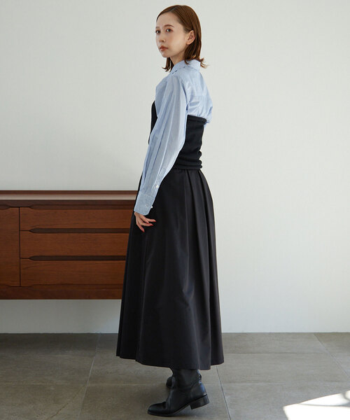 スローブイエナ ペプラムビスチェ 黒 ブラック スローブイエナ