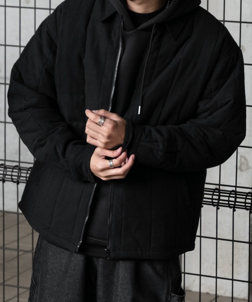 kutir（クティール）の「アソートキルティングジャケット（シャツ/ブラウス・メンズ・ブルー系その他/ブラック系その他/ブラック・MEDIUM/LARGE）」の8枚目の写真