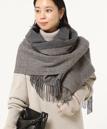 k*y様 オークション！☆THROWスロー☆ダブルフェイスグレンチェックストール 新品 Deuxieme Classe【THROW/スロー】ダブルフェイスグレンチェック