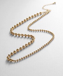 COCOSHNIK（ココシュニック）の「シルバー デザインチェーン ミックスボールネックレス GP（ネックレス）」