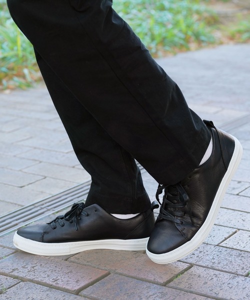 jiggys shop(ジギーズショップ)の「本革ヌバックローカットスニーカー(スニーカー・メンズ・ブラック/ライトブラウン・25.0cm/25.5cm/26.0cm/26.5cm/27.0cm/28.0cm)」の4枚目の写真