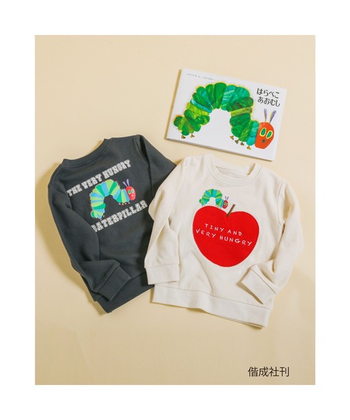 はらぺこ スウェット 予約》手洗い可 / ラメサガラ刺繍7分袖プルオーバー（スウェット