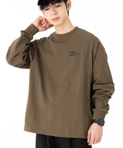 NEW ERA(ニューエラ)の「ニューエラ ロンT オーバーサイズ ONSPOTZ別注(Tシャツ/カットソー・メンズ・ブラック/ホワイト/グリーン/チャコール/カーキ/グレー/ブラウン/ネイビー・S/M/L/XL/XXL)」の6枚目の写真