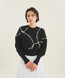 セール】フローラル刺繍トップ（ニット/セーター）｜GRACE