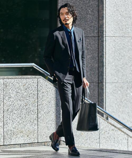 green label relaxing（グリーンレーベルリラクシング）の「＜REDA×green label relaxing＞トロ無地 2B RV スーツジャケット（スーツジャケット・メンズ・ブラック/ネイビー/ダークグレー/グレー・42/48/46/44/52/50）」の7枚目の写真