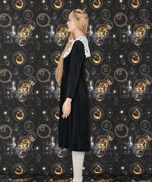 axes femme（アクシーズファム）の「クラシカルベロアワンピース