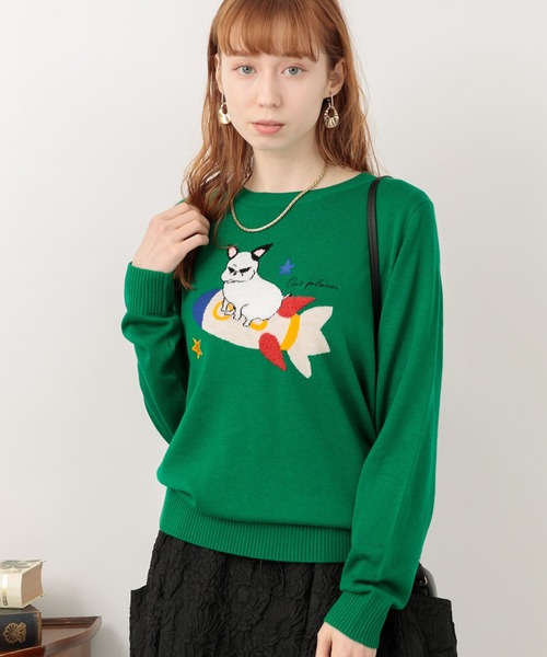 売れ筋商品|||ROSIEE ロージー　パールロゴ入りVネックセーター　R081207 ROSIEE 2wayシアーサマーニットカーディガン r711202 rosiee