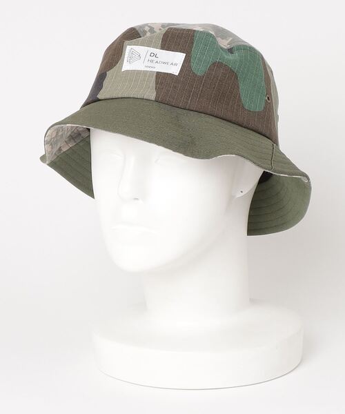 DL HEADWEAR(ディーエルヘッドウェア)の「DL Headwear Desire Bucket Hat Veteran Collection / ディーエル ヘッドウェア デザイア バケットハット ベテラン コレクション (ハット・メンズ・カモフラージュ・ONE SIZE)」の2枚目の写真