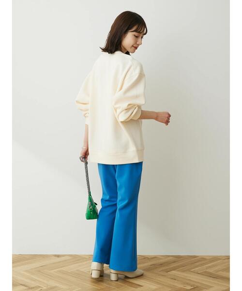 Green Parks(グリーンパークス)の「裏起毛オーバーサイズクループルオーバー(スウェット・レディース・パープル/ライトグレー/ピンク/アイボリー/ブラック・FREE)」の13枚目の写真