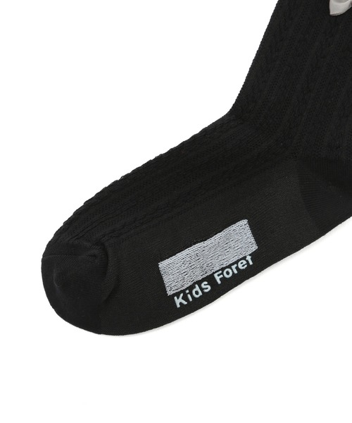 ROPE' PICNIC(ロペピクニック)の「【KIDS】入卒リボン付きショートソックス(ソックス/靴下・キッズ・ホワイト/ブラック・L/M)」の6枚目の写真