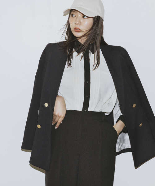 N.（N. Natural Beauty Basic）（エヌエヌナチュラルビューティーベーシック）の「◆ピンタックとろみシャツブラウス（シャツ/ブラウス・レディース・ベージュ/ピンク/オフホワイト・MEDIUM）」の20枚目の写真