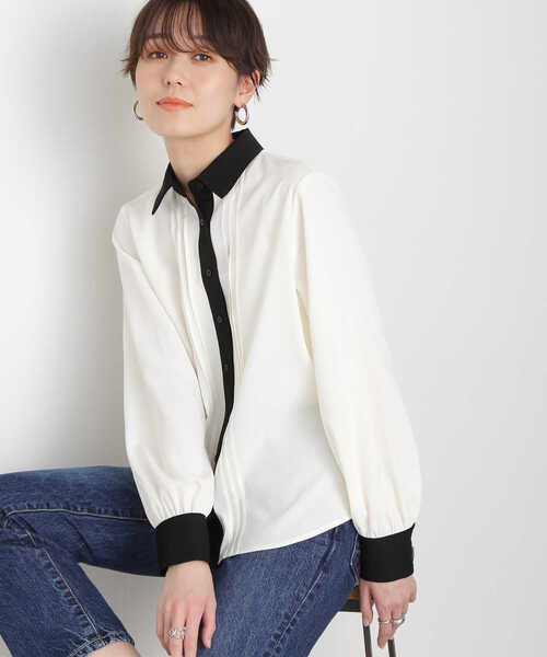 N.（N. Natural Beauty Basic）（エヌエヌナチュラルビューティーベーシック）の「◆ピンタックとろみシャツブラウス（シャツ/ブラウス・レディース・ベージュ/ピンク/オフホワイト・MEDIUM）」の22枚目の写真