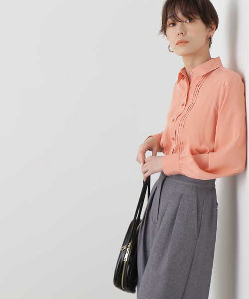 N.（N. Natural Beauty Basic）（エヌエヌナチュラルビューティーベーシック）の「◆ピンタックとろみシャツブラウス（シャツ/ブラウス・レディース・ベージュ/ピンク/オフホワイト・MEDIUM）」の18枚目の写真